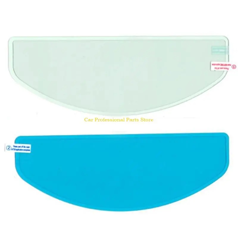 R53D Universal Motorcycle Helmet Shield Anti-Fog Film Clear Visor Lens Insert Fog Resistant Rain Water Anti-scratch