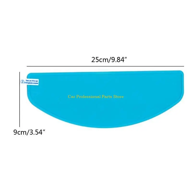 R53D Universal Motorcycle Helmet Shield Anti-Fog Film Clear Visor Lens Insert Fog Resistant Rain Water Anti-scratch