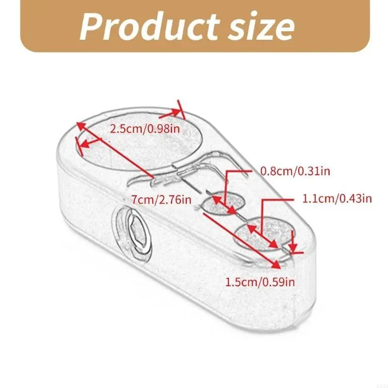 R53D Brake Line Clips Motorcycle Handlebar Mount Double Hole Clutch Cable Clamp