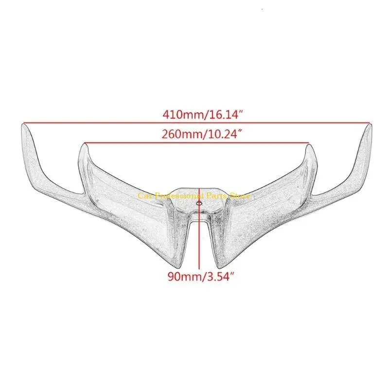 R53D Front Aerodynamic Winglets, Carbon Fiber Front Fairing Aerodynamic Wing Cover Suitable for R15 2017-2020