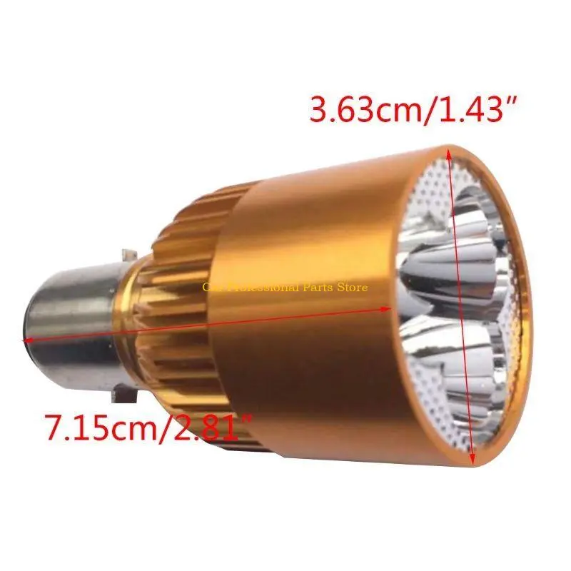 R53D Motorcycle LED Headlight Fog Lamp Bulb H6 BA20D LED Bulbs White 6000K 9W
