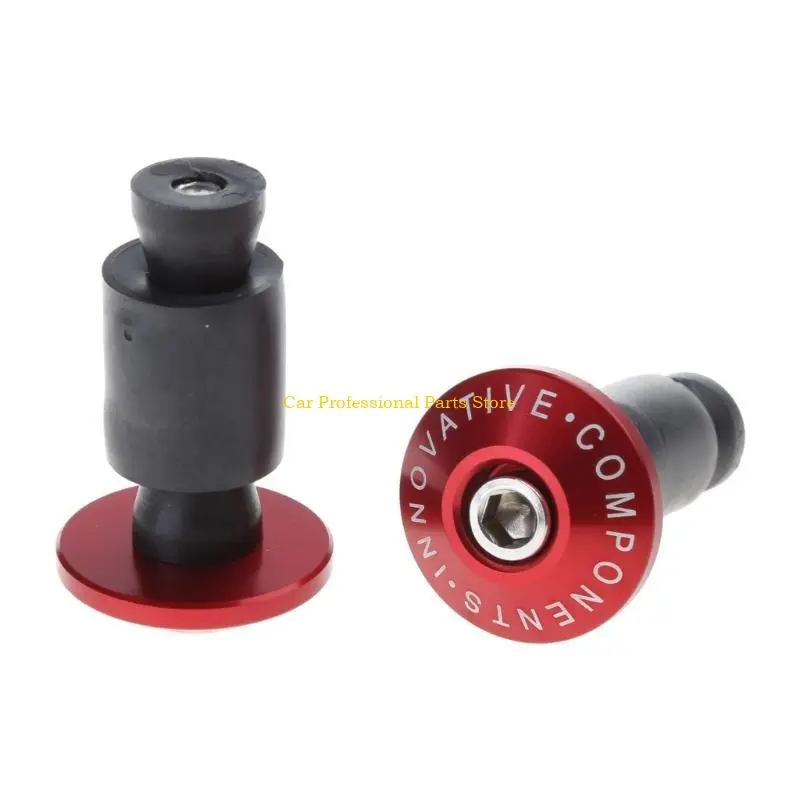 R53D 1 Pair Motorcycle Handle Bar Ends Plug Aluminum Alloy Grips Handlebar Plug Caps