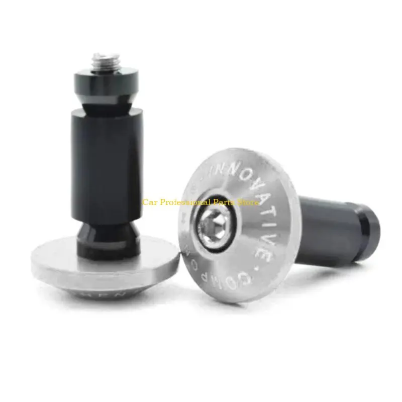 R53D 1 Pair Motorcycle Handle Bar Ends Plug Aluminum Alloy Grips Handlebar Plug Caps