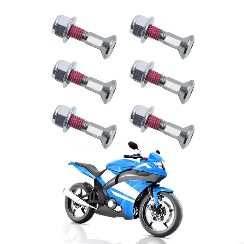 R53D Durable M8x30 Anti Corrosion Chainwheel Sprocket Bolt Locking Flange Nut Suitable for Offroads Motorcycles Universal