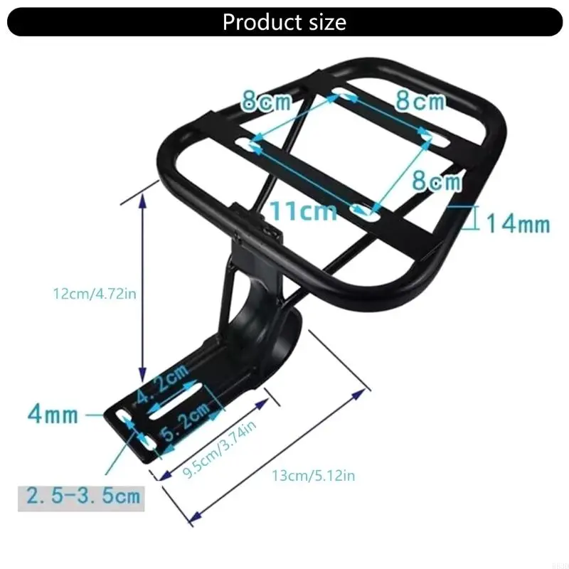 R53D Electric Bike Rear Trunk Tailstock Rack for Motorcycles Luggage Basket Frame