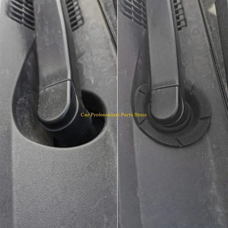 R53D 2Pcs Silicone Car Wiper Hole Protective Cover Anti-wear Dustproof Windshield Wiper Arm Bottom Hole Protective for Case