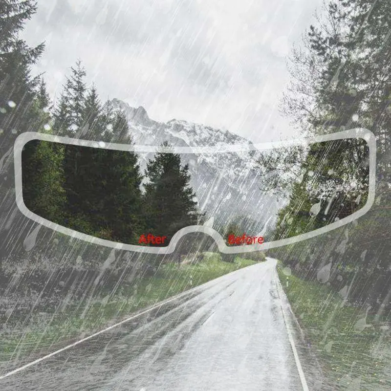 R53D Universal Motorcycle Helmet Clear Rainproof Film Anti Rain Patch Screen for K3 K4 AX8 for LS2 Helmets