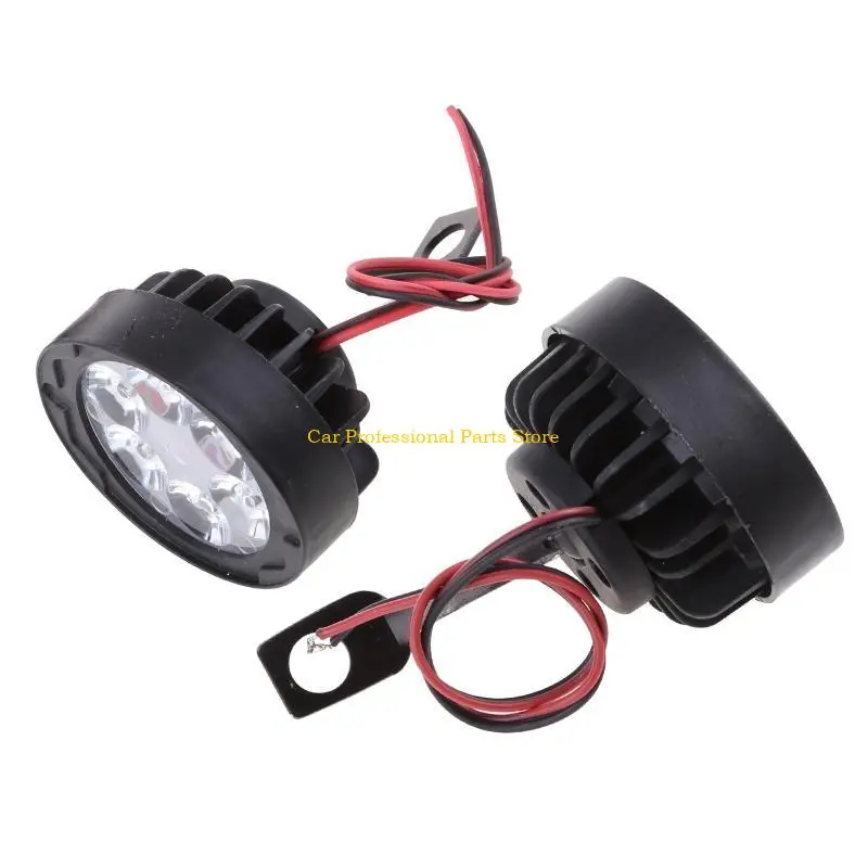 R53D 2Pcs Motorcycle Led 6 LED Driving Light Super Offroad Fog Light Auxiliary Light Work Lights for SUV