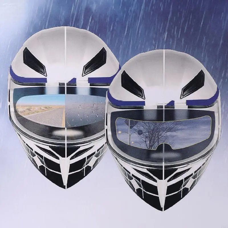 R53D Universal Motorcycle Helmet Clear Rainproof Film Anti Rain Patch Screen for K3 K4 AX8 for LS2 Helmets