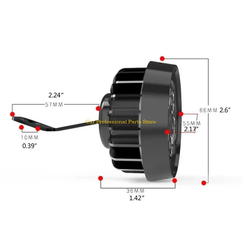 R53D 2Pcs Motorcycle Led 6 LED Driving Light Super Offroad Fog Light Auxiliary Light Work Lights for SUV