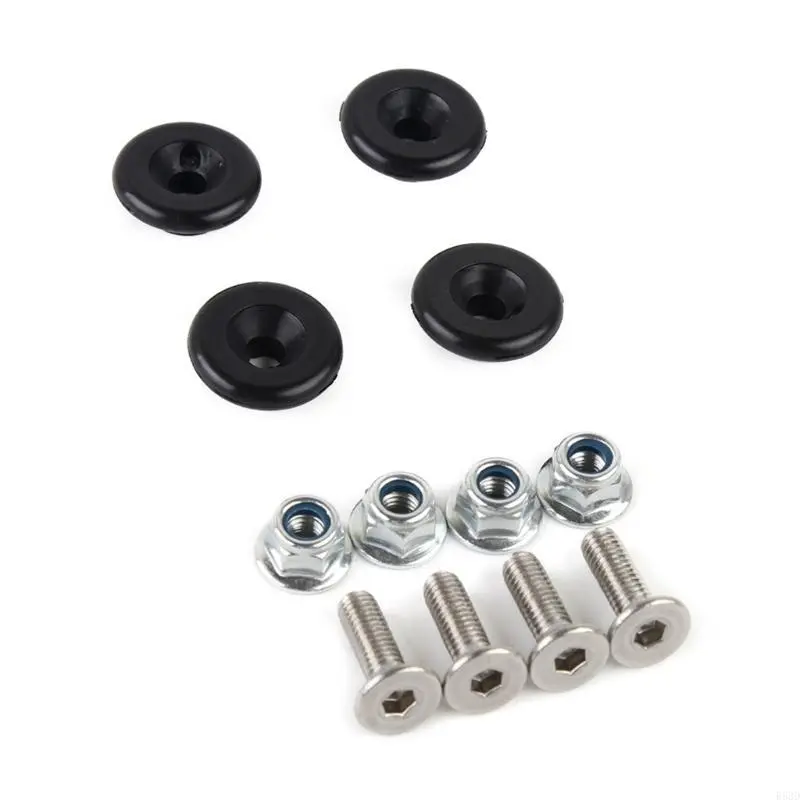 R53D Universal Rear Luggage Case Pad 4pcs/set Luggage Case Pad Helmets Trunk Bracket Base Plate Bushing Pad Quick Fixing