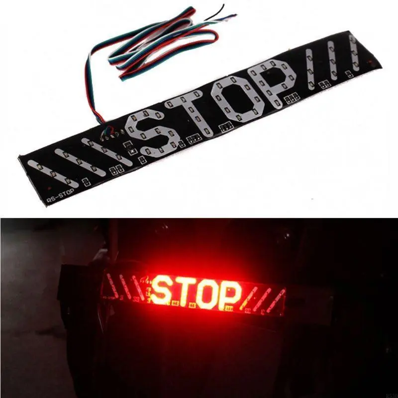 R53D Motorcycle Brake Taillight Night STOP Tail Lights Amber Tail Light Motorbike Accessories