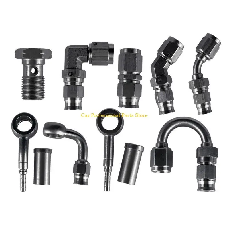 R53D Stainless Steel Straight Brake Hose Ends Car Motorcycle ATV Banjo Fitting