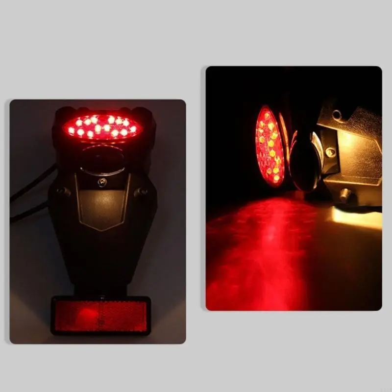 R53D Motorcycle LED Tail Light&Rear Stop Universally Rear Mudguard