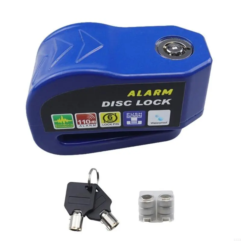 R53D Disc Brake Lock with Alarm Waterproof Brake Lock Motorcycle Wheel Disc Lock