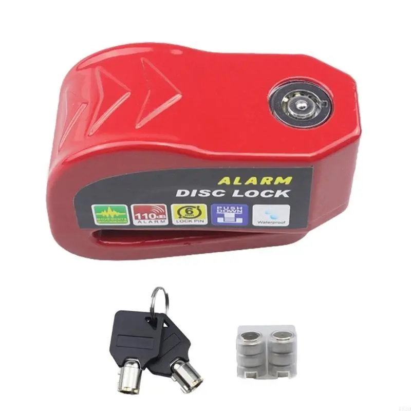 R53D Disc Brake Lock with Alarm Waterproof Brake Lock Motorcycle Wheel Disc Lock