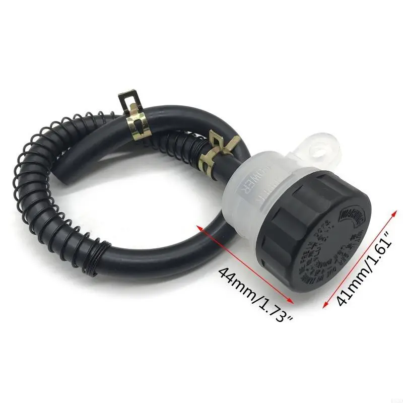 R53D Universal Motorcycle Brake Oil Hose Fluid Reservoir Rear Cylinder for Tank with Oil Cup for 50CC 70CC 110CC 125CC
