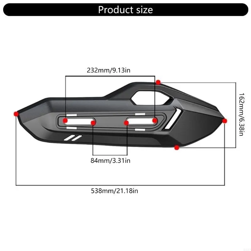 R53D Motorcycle Exhaust Protections Exhaust Pipe Heat Shield Guard for CLICK125 150 160