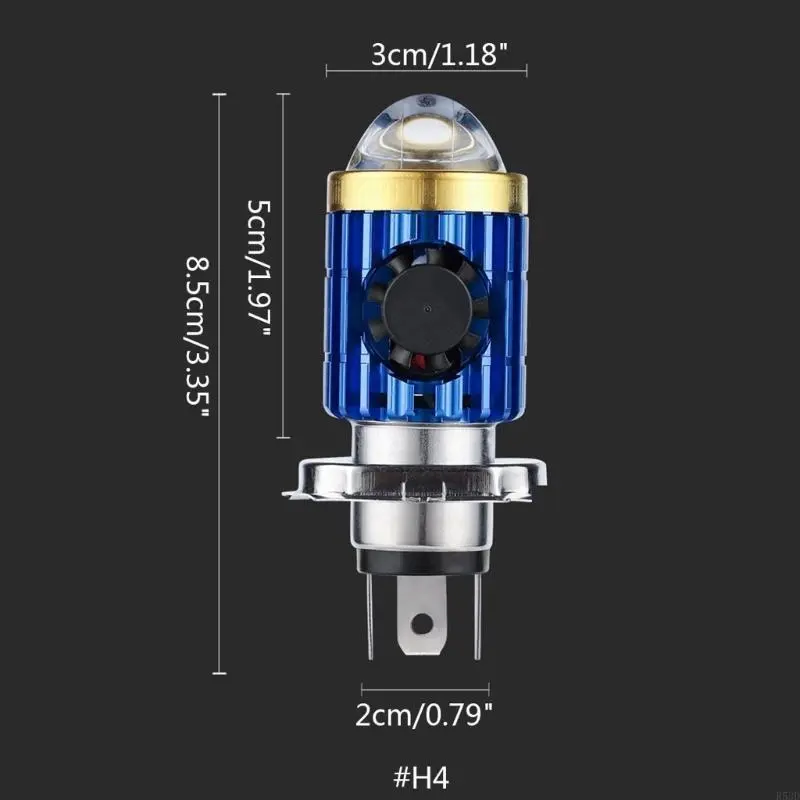 R53D 12V-85V Driving Spot Fog Lights External Dual Colour LED Lens Hi/Low Beam Light