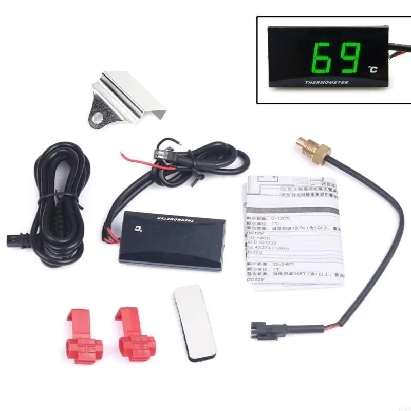 R53D Water Temp Gauge With Temperature LCD Digital Water Thermometer Guage