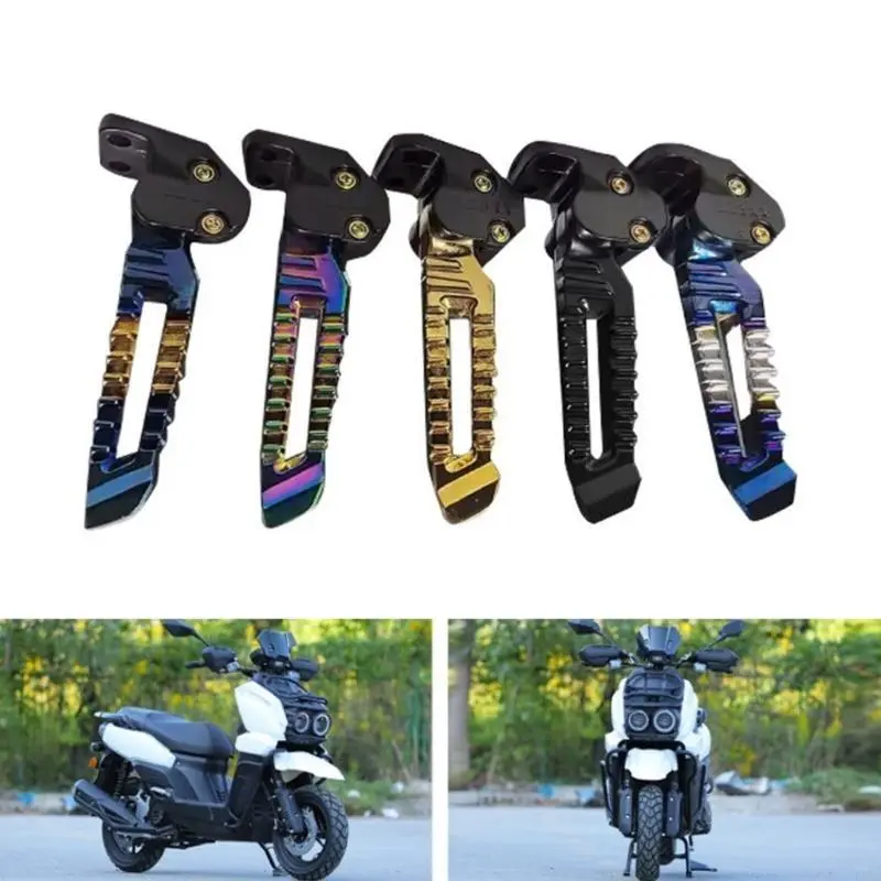 R53D Motorcycle Foot Pegs Aluminum Footrest Pedal for 150cc 125cc Replacement Foot Pedal Motorbike Modification Accessories