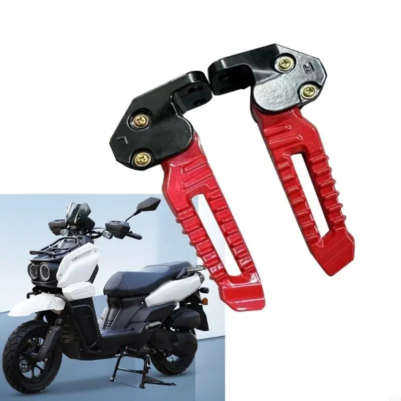 R53D Motorcycle Foot Pegs Aluminum Footrest Pedal for 150cc 125cc Replacement Foot Pedal Motorbike Modification Accessories