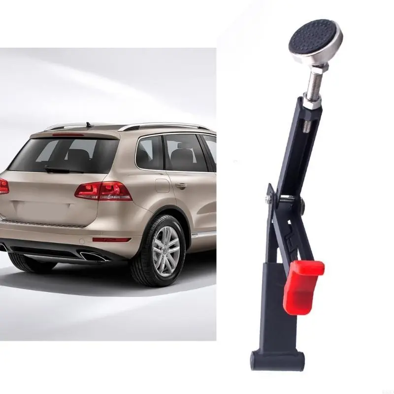 R53D Foldable Motorbike Sided Paddock Tire Stand, High Strength Aluminum Alloy, Secure 4 Point Support Holder for Maintenance