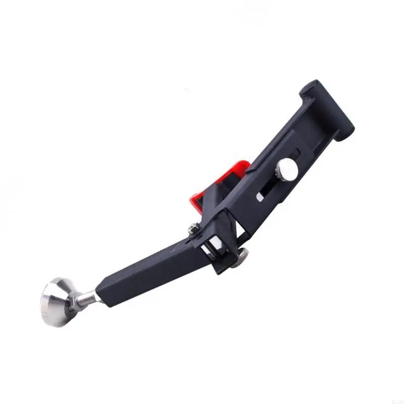 R53D Foldable Motorbike Sided Paddock Tire Stand, High Strength Aluminum Alloy, Secure 4 Point Support Holder for Maintenance