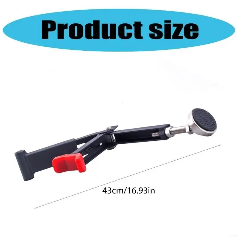 R53D Foldable Motorbike Sided Paddock Tire Stand, High Strength Aluminum Alloy, Secure 4 Point Support Holder for Maintenance