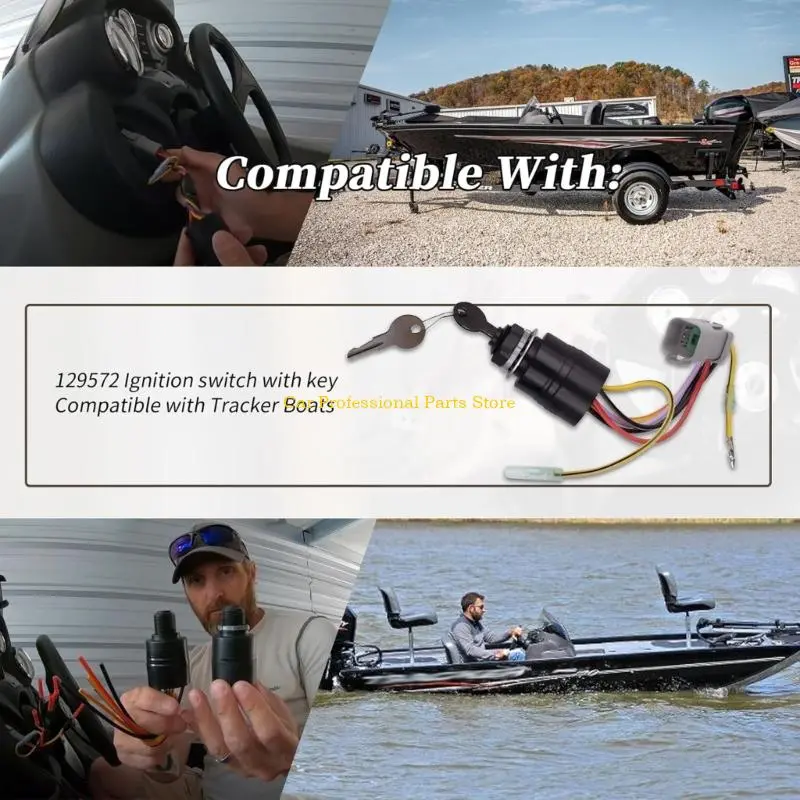R53D Marine Remote Ignition Switches Assembly for Boats 129572 Ignition Switches