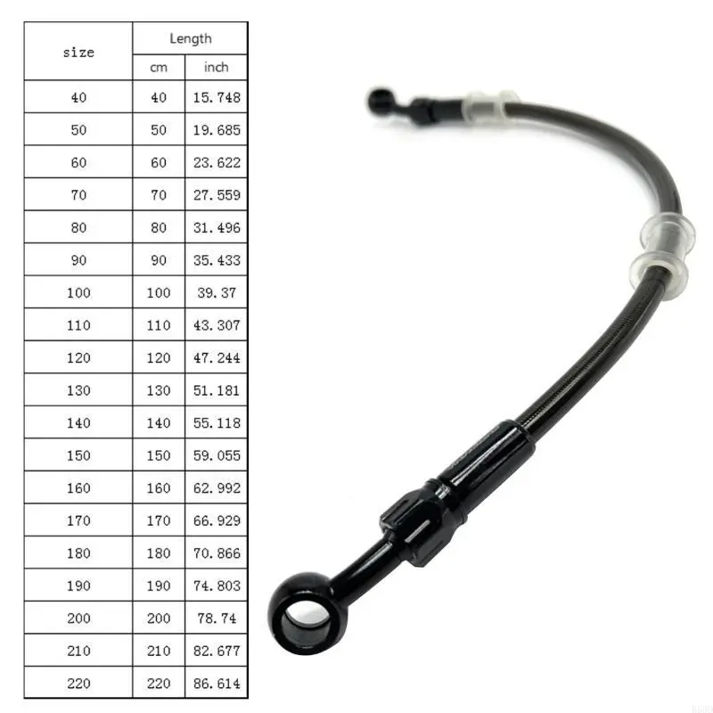 R53D Faster Response Aluminum Brake Oil Tube Pipe for Motorbikes & Electric Scooters