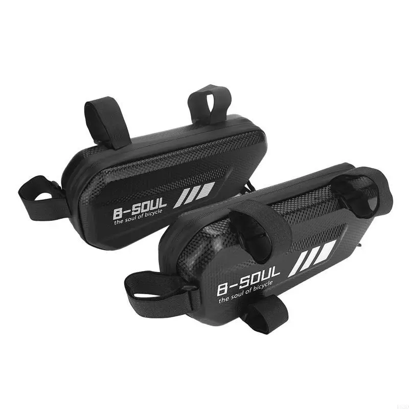 R53D Electric Bike Hanging Bag Motorcycle Frame Hard for Shell Side Bags EVA+PU Black Motorcycle Side Bags Waterproof Bag