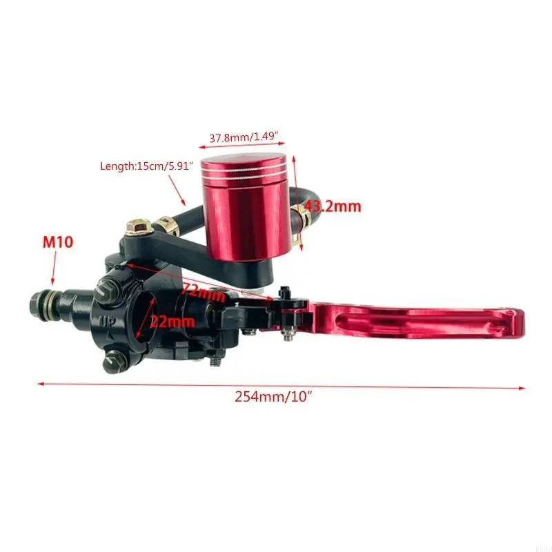 R53D 7/8 22mm Front Brake Clutch Cylinder Reservoir Lever Motorcycle Handbrake