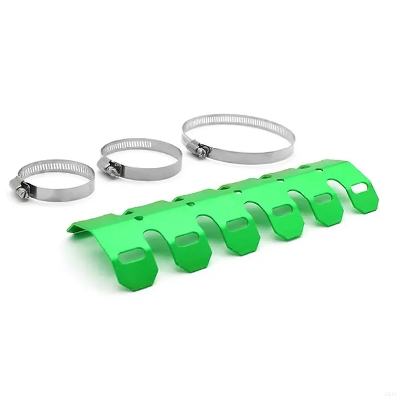 R53D Universal Heat Shield Heel Guard Cover Protector Motorcycle Exhaust Pipe Heatshield Muffler