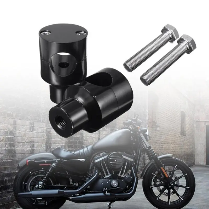 R53D Adjustable Motorcycle Handlebar Risers Clamp Aluminum Adapter For Dirt Pit Bike