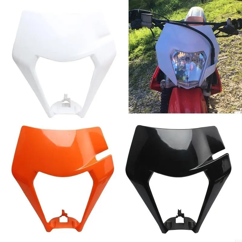 R53D Motocross LED Headlight Fairing Headlamp Mask Cover For SXS XCW SMR- 125