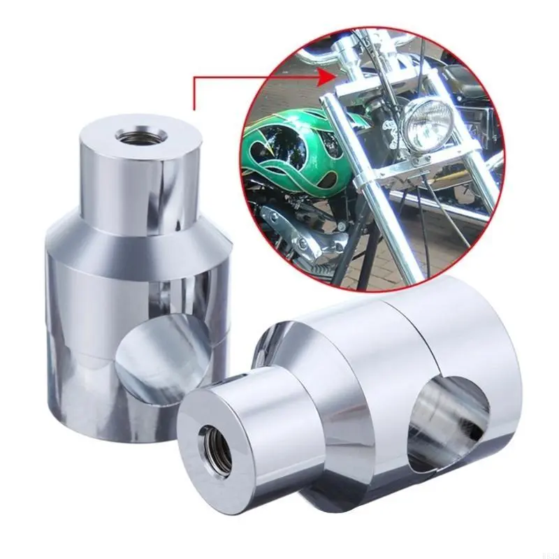 R53D Adjustable Motorcycle Handlebar Risers Clamp Aluminum Adapter For Dirt Pit Bike
