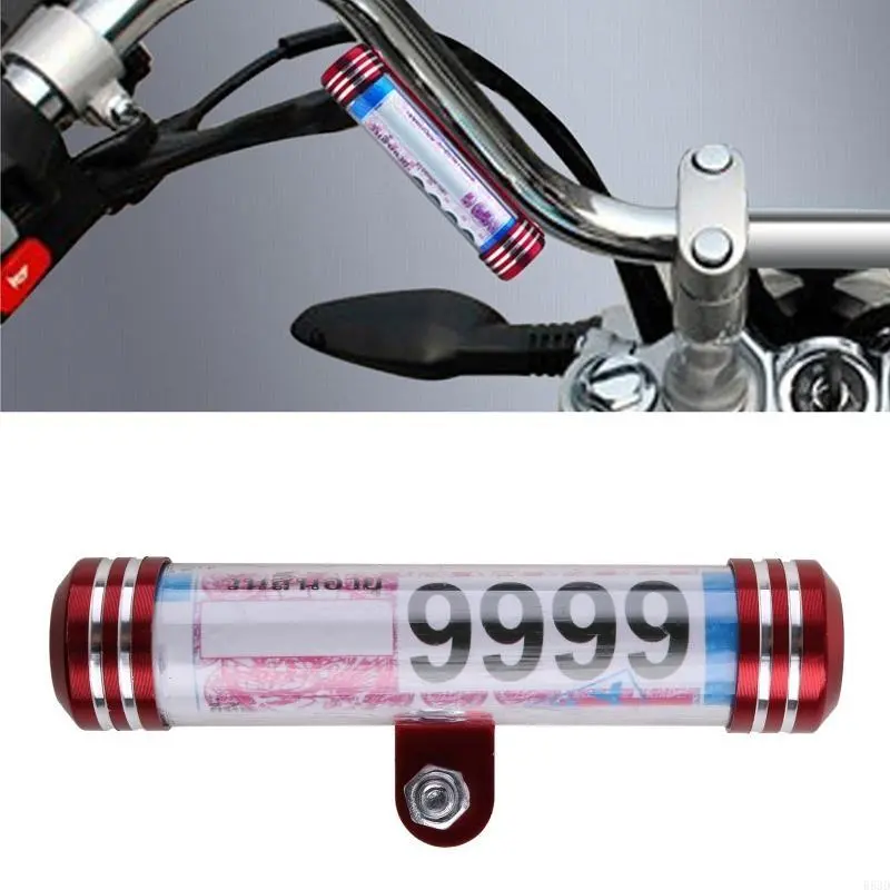 R53D Waterproof Universal Motorcycle Disc Registration Label Stand Holder for Scooter Tube Tax Disc Registration Label Stand