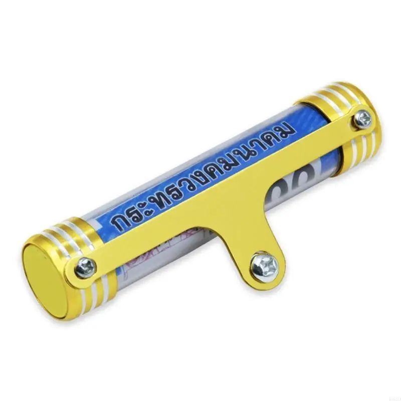 R53D Waterproof Universal Motorcycle Disc Registration Label Stand Holder for Scooter Tube Tax Disc Registration Label Stand