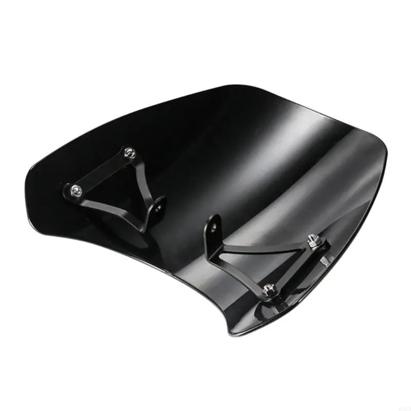 R53D Motorcycle Universal Windshield Clamp-On Variable Windscreen Spoiler for CB650R