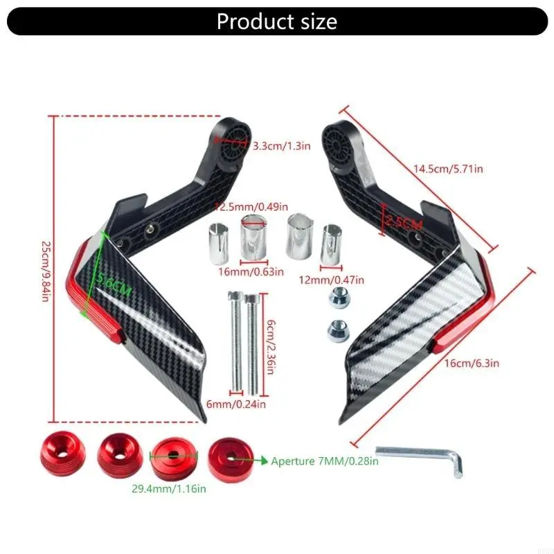 R53D 1 Pair Motorcycle Handguard Motorbike Modification Accessories Handlebar Hand Guard Handle