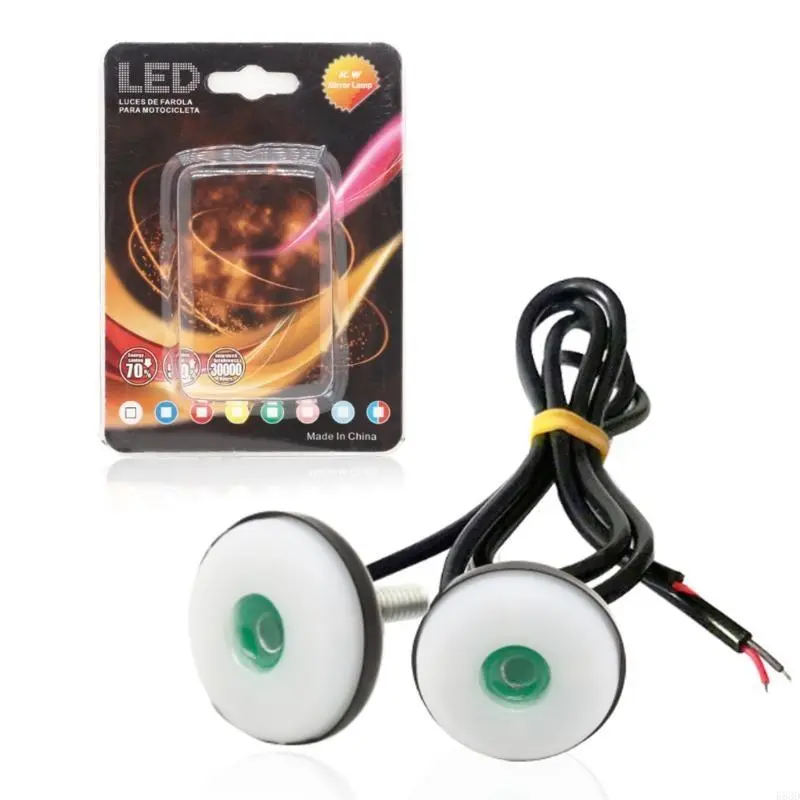 R53D Eye LED Daytime Running License Plate Light Motorbike Car Lamp