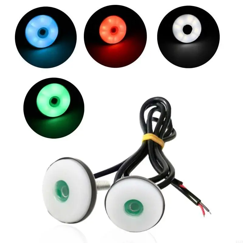 R53D Eye LED Daytime Running License Plate Light Motorbike Car Lamp