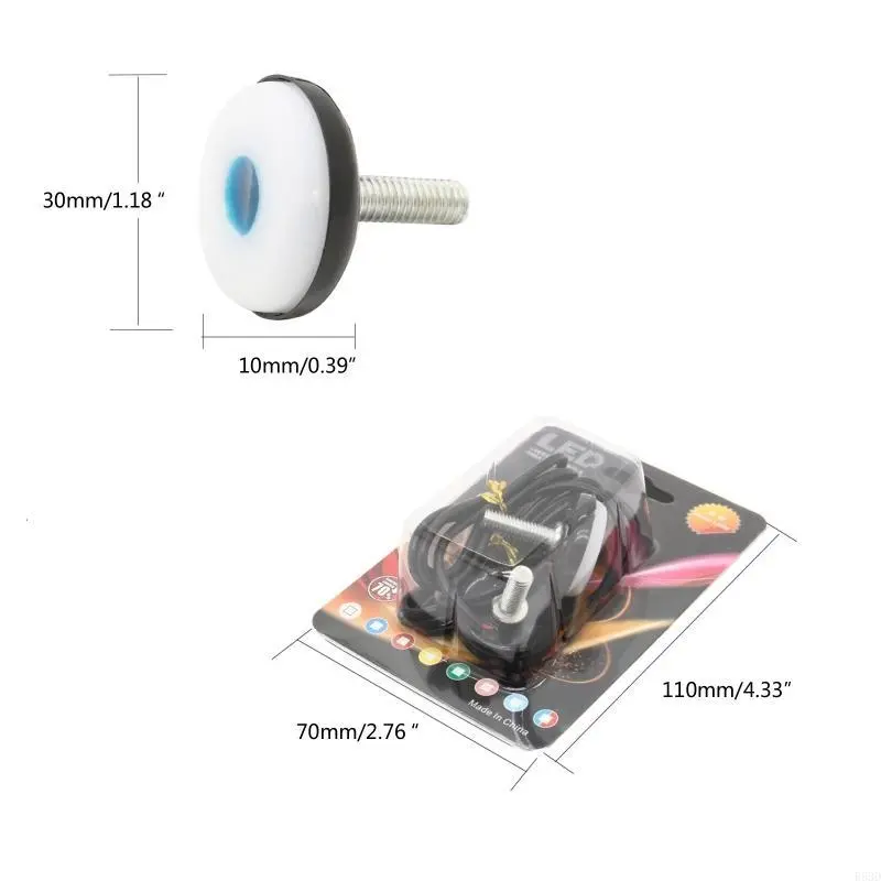 R53D Eye LED Daytime Running License Plate Light Motorbike Car Lamp