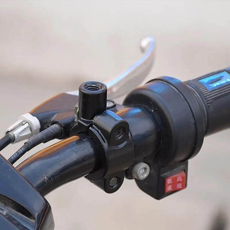 R53D Sturdy Motorcycle Mirror Clamp Handlebar Bracket Enhances Safety and Aesthetics with Easy Adjustability for Safe Ride 2x