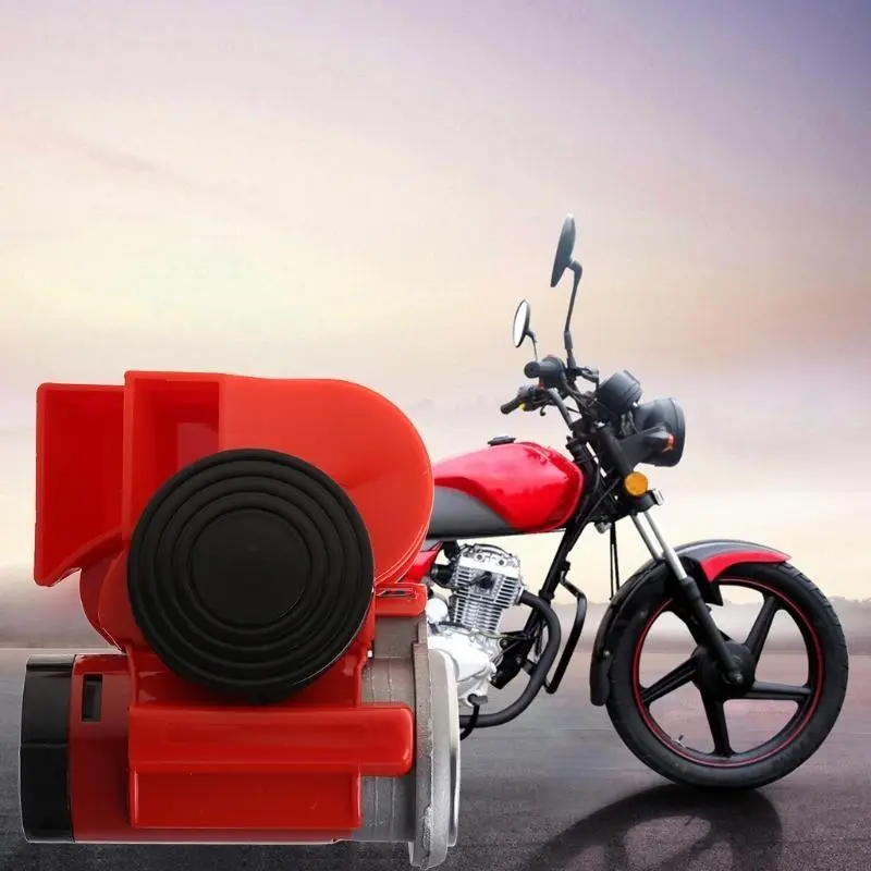 R53D 12V Loud Car 150DB Super Loud Snail Electric Air Horn Double Tone Marine 8A