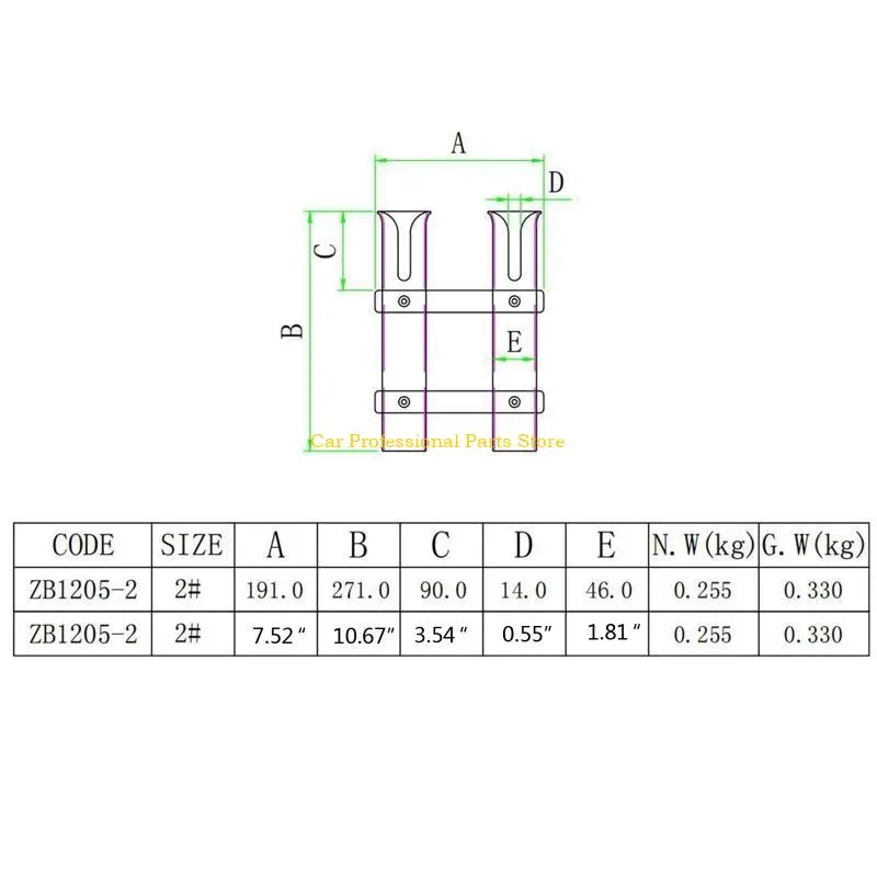 R53D 3 Tubes Link Plastic Fishing Rod Racks Holder Socket for Boat Marine Fishing Box