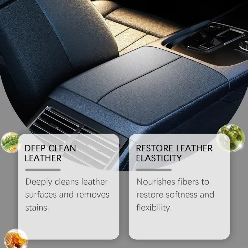 R53D Premium Car Interior Leather Care set Auto Grade Leather surfaces Cleanser Leather surfaces Revitalizer for Automotives