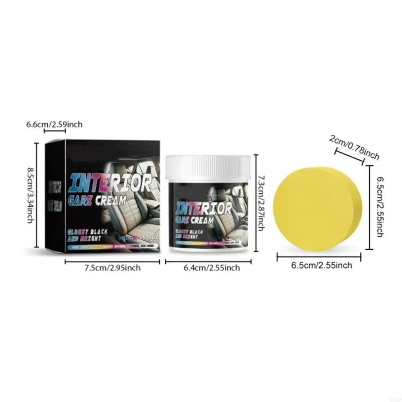 R53D Premium Car Interior Leather Care set Auto Grade Leather surfaces Cleanser Leather surfaces Revitalizer for Automotives