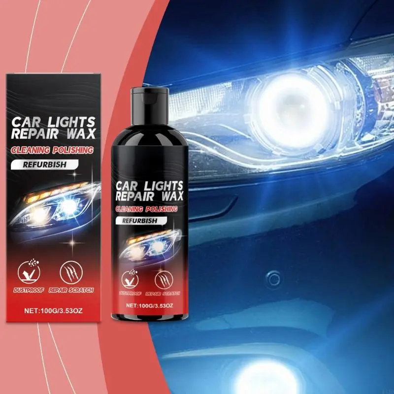 R53D Car Headlight Polishing Agent Scratch Remover Repair Headlight Renewal Liquid Headlight Restoration Car Detailing